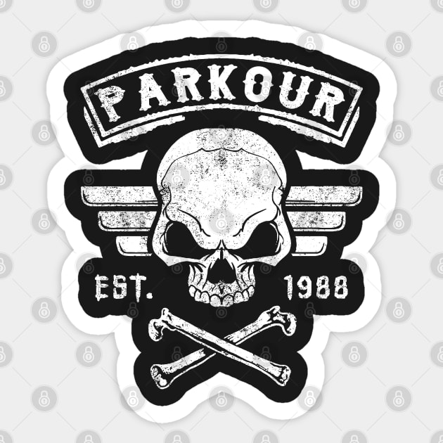 PARKOUR - FREERUNNING - TRACEUR Sticker by Tshirt Samurai